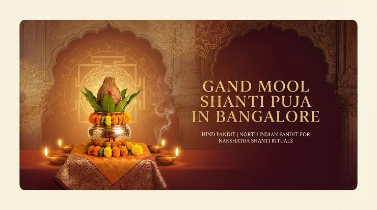 Traditional Gand Mool Shanti ceremony in Bangalore for a family
