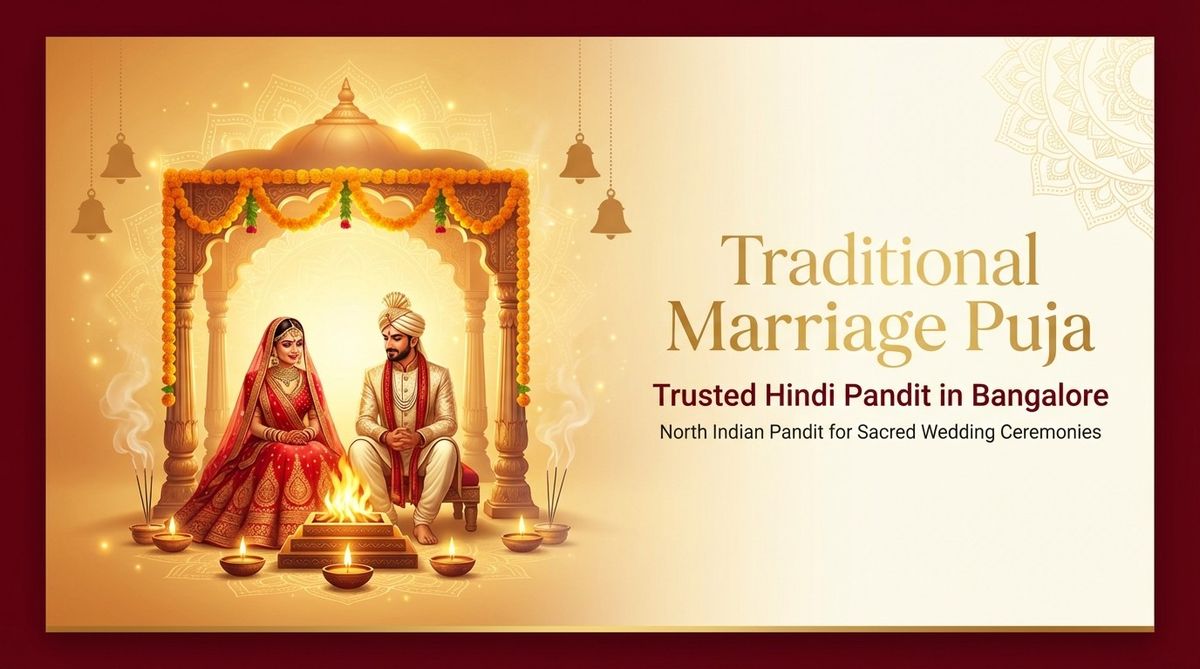 Marriage Puja in Bangalore with a North Indian pandit from North Smart Vedik Puja